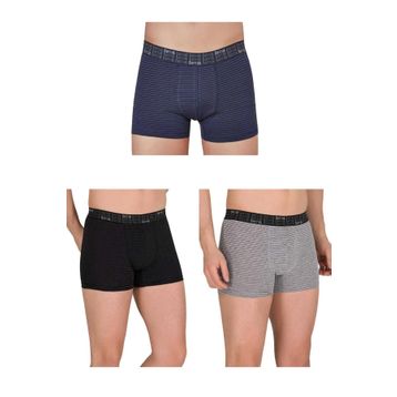 Berrak 4475 Çizgili 3 Adet Çok Renkli Erkek Boxer