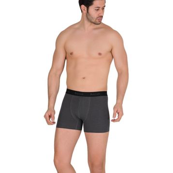 Berrak 4476 Pamuk Modal Likralı Koyu Gri Erkek Boxer