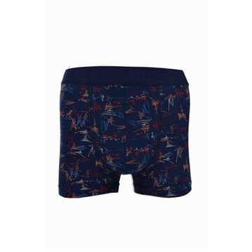 Berrak 4480 Desenli Likralı Penye Erkek 3'lü Boxer