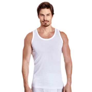 Berrak ELF568BER10206 Beyaz 6'lı Paket Klasik Erkek Atlet