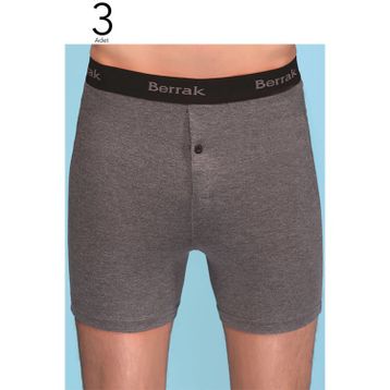 Berrak ELF568BER10593 Füme 3'lü Erkek Boxer