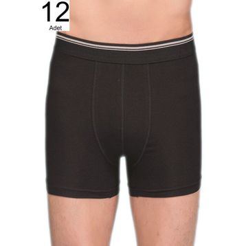 Berrak ELF568BER109712 Siyah 12'Li Erkek Boxer