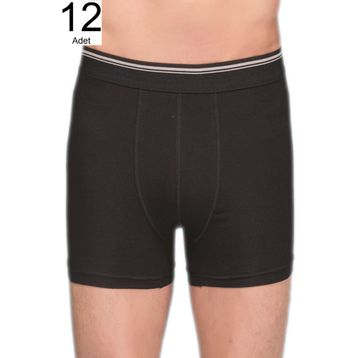Berrak ELF568BER109712 Siyah 12'Li Erkek Boxer