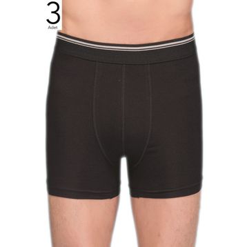 Berrak ELF568BER10973 Siyah 3'Lü Erkek Boxer