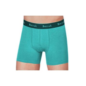Berrak Premium Likralı Yeşil Modal Penye Erkek Boxer