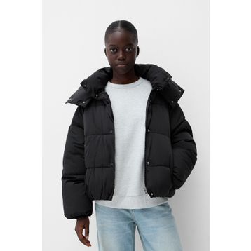 Bershka Kapüşonlu Şişme Mont