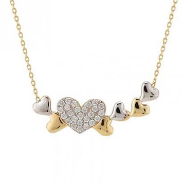 Besay Gold 14 Ayar Kalpler Altın Kolye