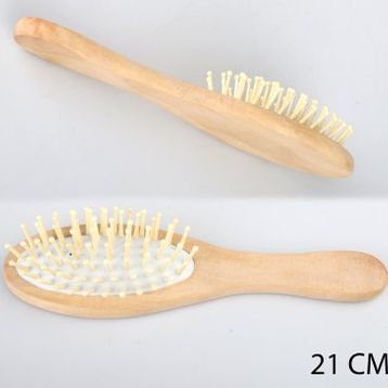 Beslenme Dedektifi ERL132 21 cm Ahşap Tarak Fırça