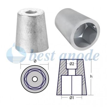 Best 60 mm Altı Köşe Pervane Tutyası