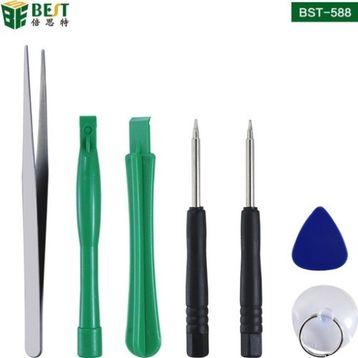 Best Bst-588 7 Parça Cımbızlı Telefon Kasa Kapak Ekran Açma Tamir Seti