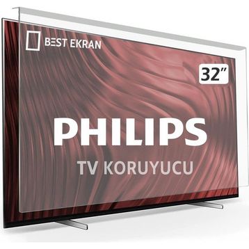 Best Ekran Dijitsu 32 İnç 80 cm Tak Çıkar Şeffaf Askı İpli Tv Ekran Koruyucu Camı