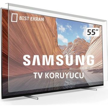 Best Ekran Samsung 55 İnç 138 Ekran Tak Çıkar Şeffaf Askı İpli Tv Ekran Koruyucu