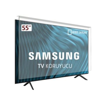 Best Ekran Samsung 55 İnç 138 Ekran Tak Çıkar Şeffaf Askı İpli Tv Ekran Koruyucu