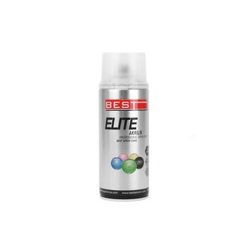 Best Elite Mat Siyah Akrilik Hızlı Kuruyan 400 ml Profesyonel Sprey Boya