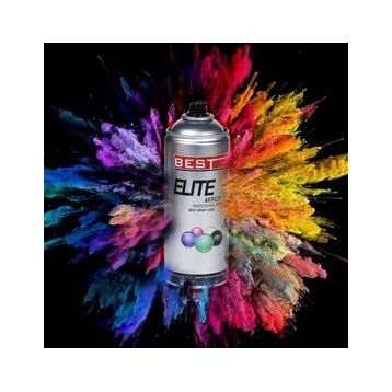 Best Elite Mat Siyah Akrilik Hızlı Kuruyan 400 ml Profesyonel Sprey Boya