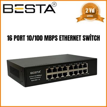 Besta BST-16 16 Port 10/100 Mbps Ethernet Switch