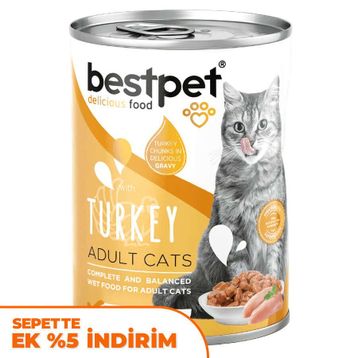 Bestpet Gravy Parça Hindi Etli 400 gr Kedi Konservesi