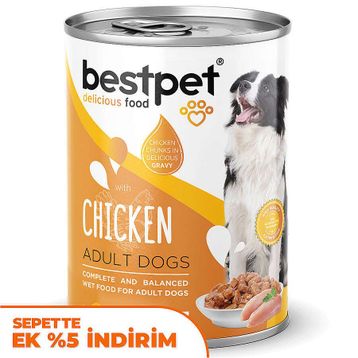 Bestpet Tavuk Etli Parça Etli ve Jöleli 400 gr Köpek Konservesi