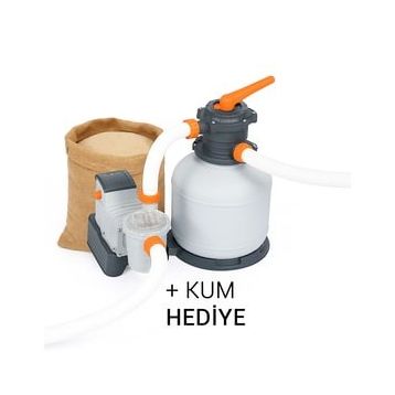Bestway 58499 8327 lt İntex Havuzlarla Uyumlu Kum Filtreli Motoru