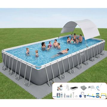 Bestway BW580 56623 956x488x132 cm Gölgelikli Prefabrik Havuz Seti
