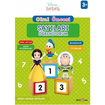 Beta Kids Disney Eğitsel Okul Öncesi Sayıları Öğreniyorum Kitabı
