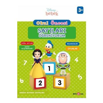 Beta Kids Disney Eğitsel Okul Öncesi Sayıları Öğreniyorum Kitabı