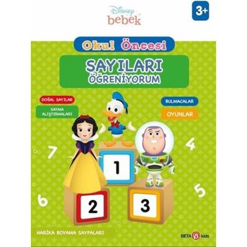 Beta Kids Disney Eğitsel Okul Öncesi Sayıları Öğreniyorum Kitabı
