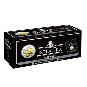 Beta Tea Earl Grey Bergamot Tomurcuk 25'li 2 gr Bardak Poşet Çay