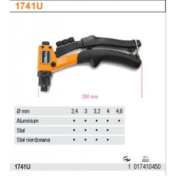 Beta Tools 1741U Perçin Pensesi