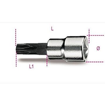 Beta Tools 910PT 50 mm 1/4" Beşköşe Torx Lokma