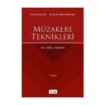Beta Yayınevi Müzakere Teknikleri