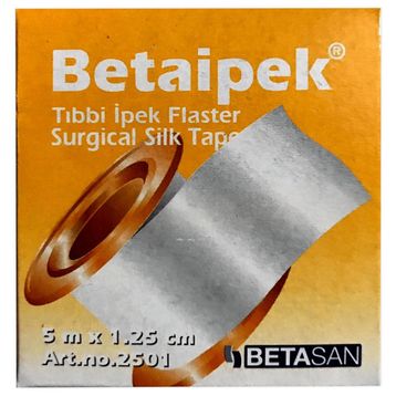 Betaipek 5 m x 1.25 cm Tıbbi İpek Flaster