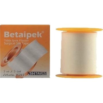 Betaipek 5 mt 5 cm Tıbbi İpek Flaster