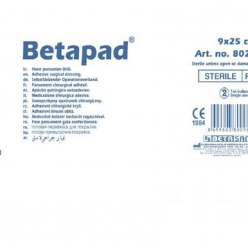 Betapad Hazır 9x25 cm Pansuman Örtüsü