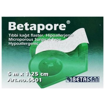 Betapore 5 m x 1.25 cm Hipoalerjenik Tıbbi Kağıt Flaster