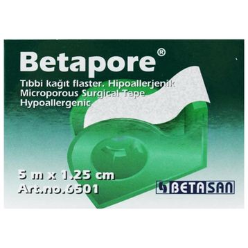 Betapore 5 m x 1.25 cm Hipoalerjenik Tıbbi Kağıt Flaster