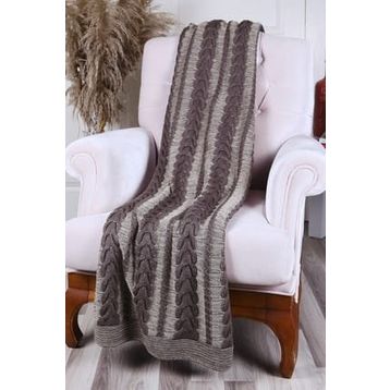 Betires Home TA14010 Kahve Örgü Koltuk Şalı