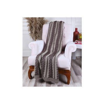 Betires Home TA14010 Kahve Örgü Koltuk Şalı