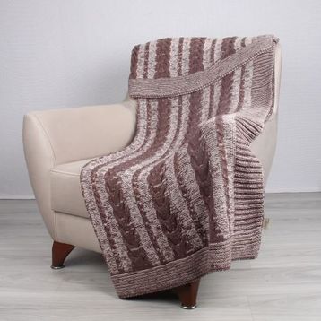 Betires Home TA14010 Mürdüm Örgü Koltuk Şalı