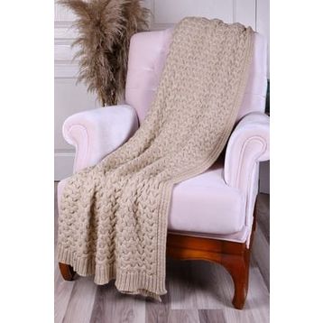 Betires Home TA14011 Bej Örgü Koltuk Şalı