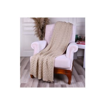 Betires Home TA14011 Bej Örgü Koltuk Şalı