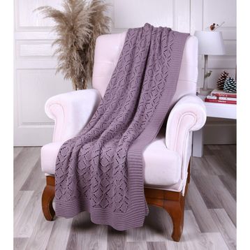 Betires Home TP15006 Mürdüm Örgü Koltuk Şalı