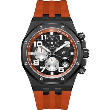 Beverly Hills Polo Club BP3783X.650 Siyah Turuncu Erkek Kol Saati