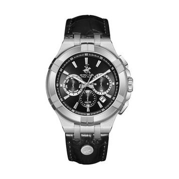 Beverly Hills Polo Club BP3803X.351 Siyah Gri Erkek Kol Saati