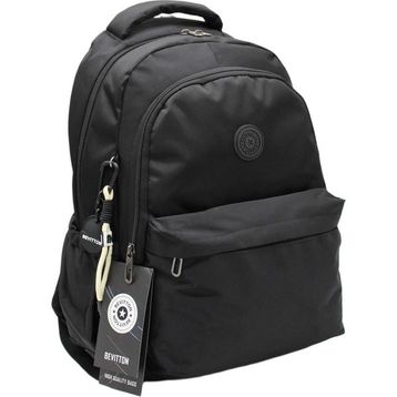 Bevitton 34100 Siyah Suya İtici Kumaş Unisex Okul Çantası