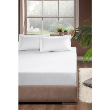 Beyaz 100x200 cm Tek Kişilik Penye Çarşaf