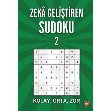Beyaz Balina Yayınları Kolay Orta Zor Zeka Geliştiren Sudoku