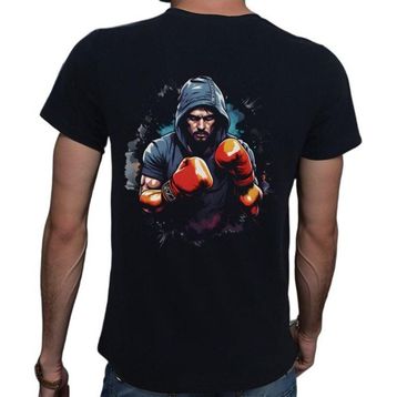 Beyaz Penguen Splash Sport Siyah Penye Basic Erkek Tişört