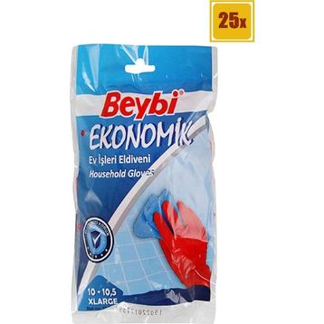 Beybi 10-10.5 25'li Ekonomik Bulaşık Eldiveni