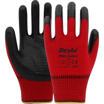 Beybi 135405018 Pn Zebra Nitril İş Eldiveni